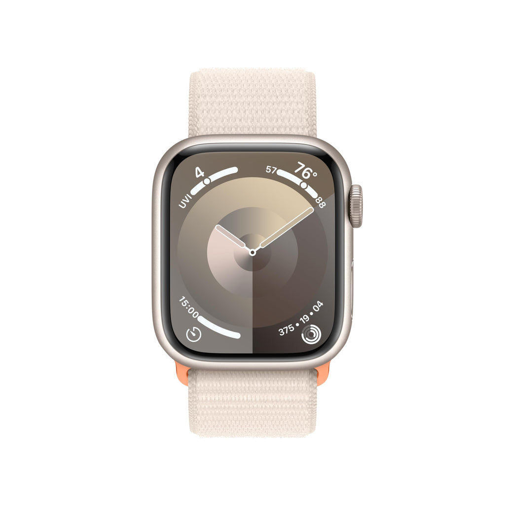Apple Watch Series 9 GPS 41mm Aluminum Case with Starlight Sport Loop - MR8V3LW/A