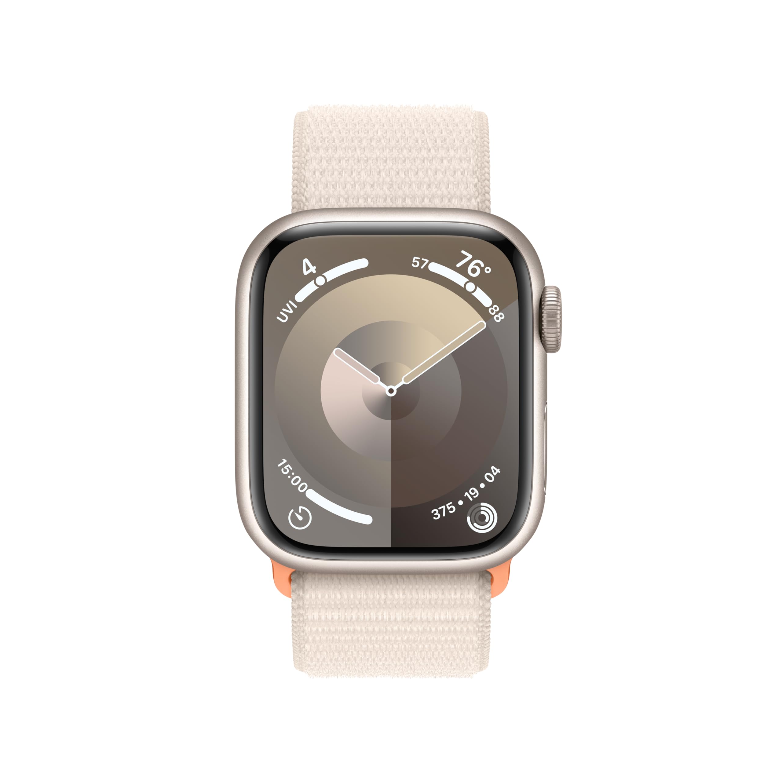 Apple Watch Series 9 GPS 41mm Aluminum Case with Starlight Sport Loop - MR8V3LW/A