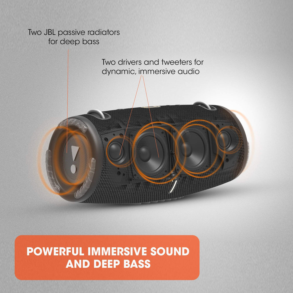 JBL - XTREME3 Portable Bluetooth Speaker - Black - JBLXTREME3BLKAM