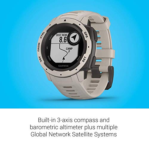 Garmin - Instinct Smartwatch Fiber-Reinforced Polymer - Tundra - 010-02064-01