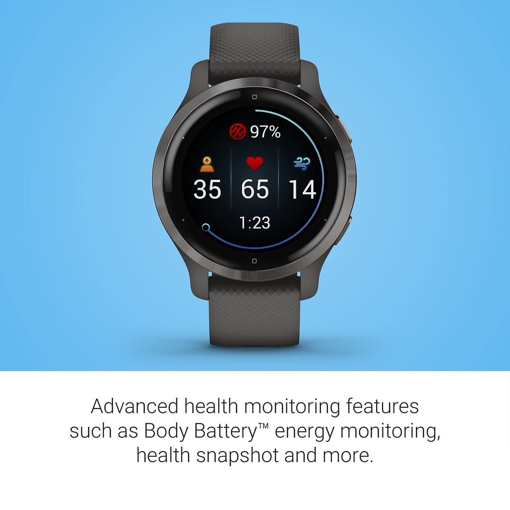 Garmin Venu 2S GPS Smartwatch 28mm Fiber-Reinforced Polymer - 010-02429-00