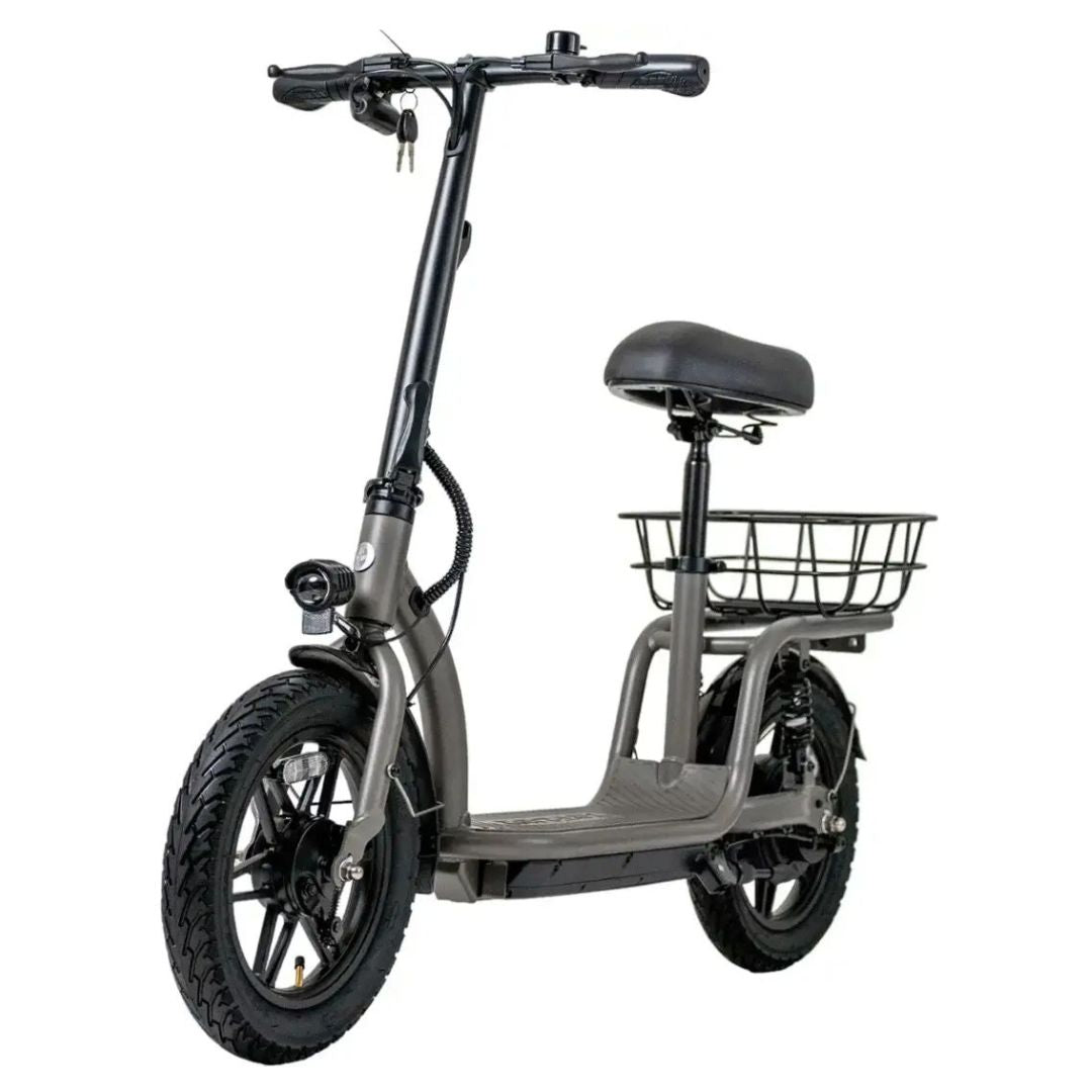 GoTrax - FLEX VOYAGER Electric Scooter w/15mi Operating Range & 15.5mph Max Speed - Gray - Good Condition