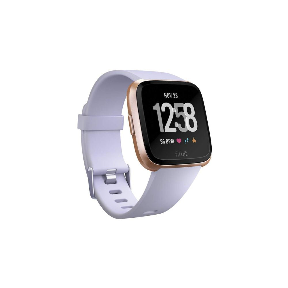 Fitbit - Versa Smartwatch - Periwinkle/Rose Gold - FB504RGABLV