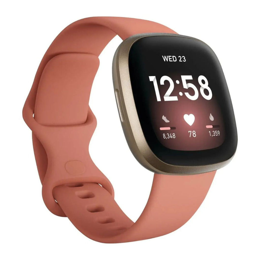 Fitbit Versa 3 ? Health & Fitness Smartwatch ? Soft Gold ? FB511GLPK