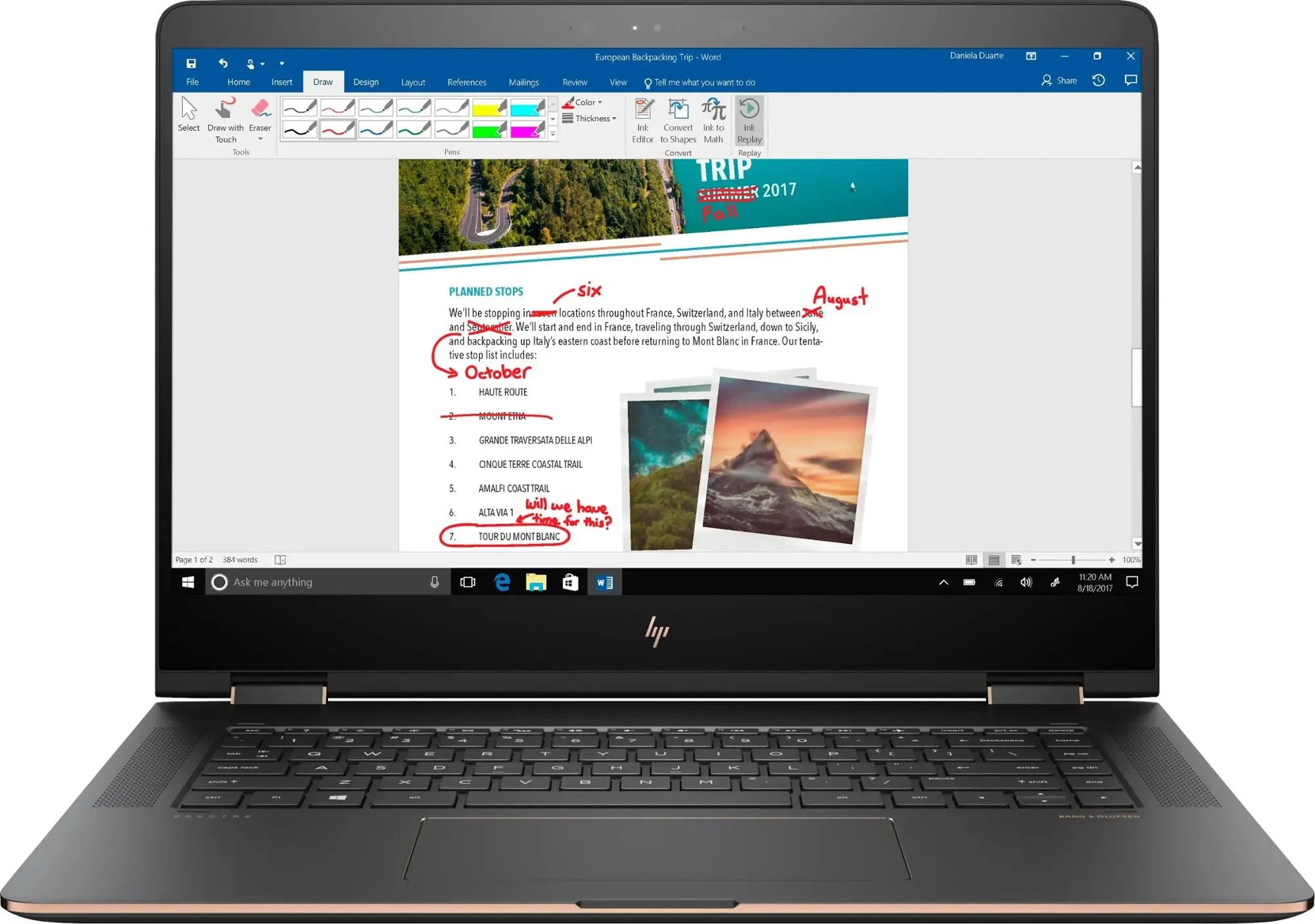 HP Spectre x360 2in1 UHD Touch-i7-8550U-16GB RAM-MX150 - 512GB SSD - 15-ch0011nr