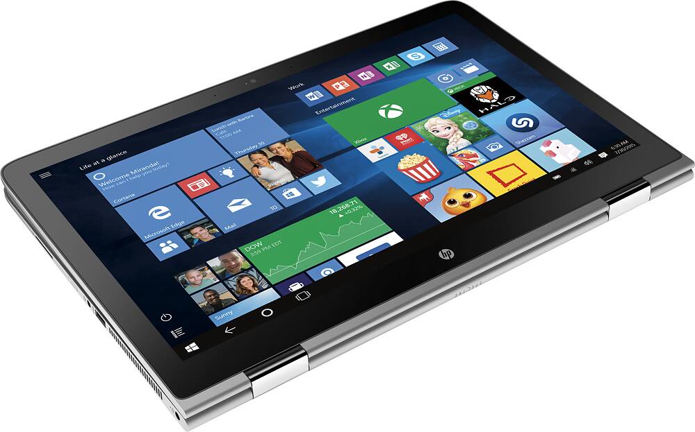 HP Spectre x360 2-in-1 15.6" 4K Touch-Screen Laptop - Intel Core i7-6500U - 16GB RAM - 256GB SSD - Silver - 15-AP012DX