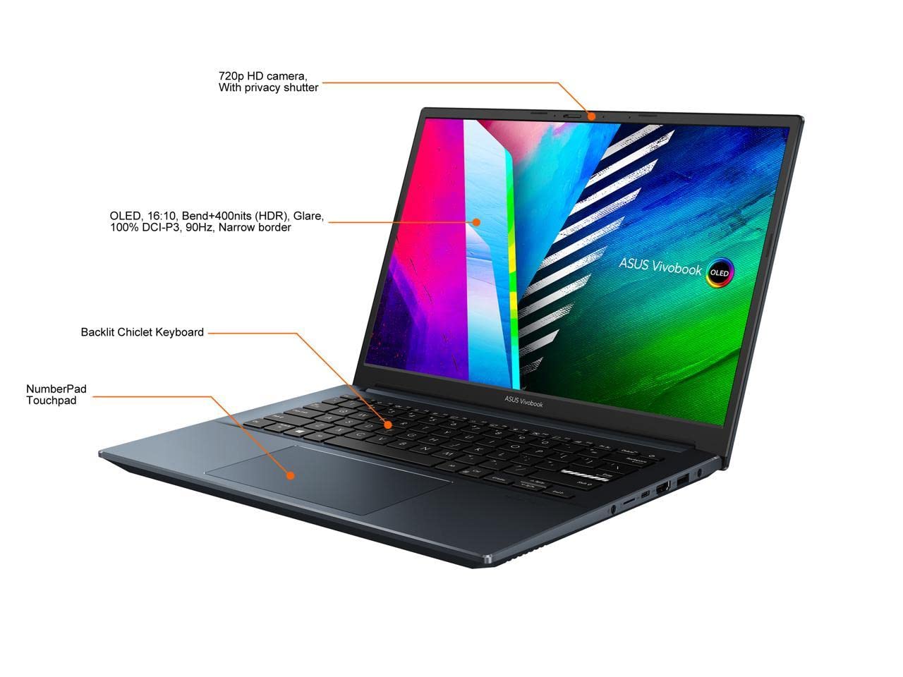 ASUS Vivobook ? 14" OLED 2.8K ? Ryzen 7 5800H ? 16GB RAM ? RTX 3050 ? 1TB SSD ? M3401QC-EB74