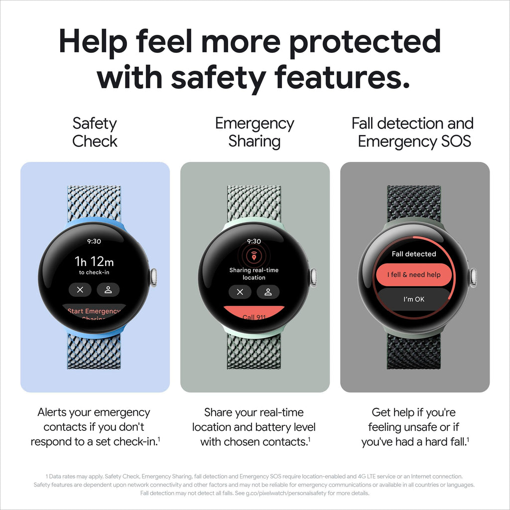 Google - Pixel Watch 2 Polished Silver Smartwatch w/ Bay Active Band LTE -GA05012-US
