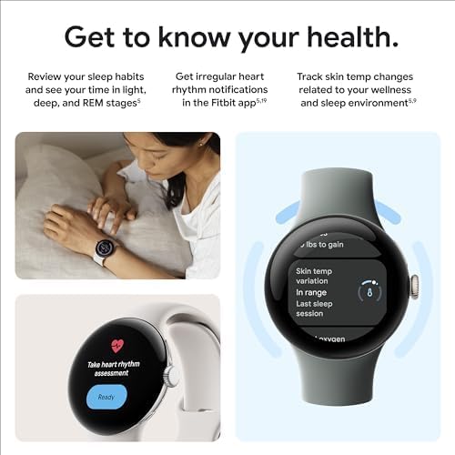 Google - Pixel Watch 2 Polished Silver Smartwatch w/ Bay Active Band LTE -GA05012-US