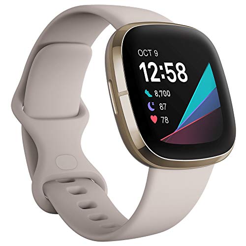 Fitbit Sense Advanced Health Smartwatch ? Soft Gold ? FB512GLWT