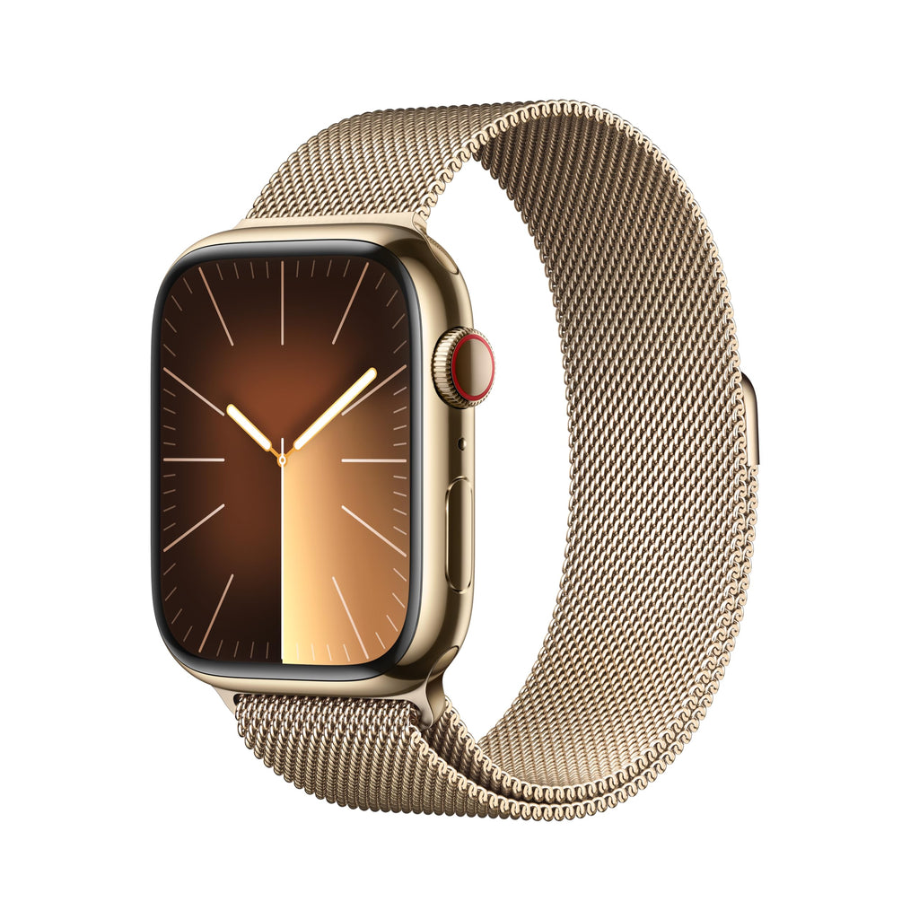 Apple Watch Series 9 (GPS + Cellular) ? 45mm Gold Stainless Steel Case w/ Gold Milanese Loop ? Gold ? MRMU3LW/A (2023)