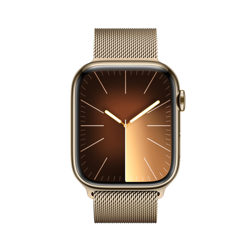 Apple Watch Series 9 (GPS + Cellular) ? 45mm Gold Stainless Steel Case w/ Gold Milanese Loop ? Gold ? MRMU3LW/A (2023)