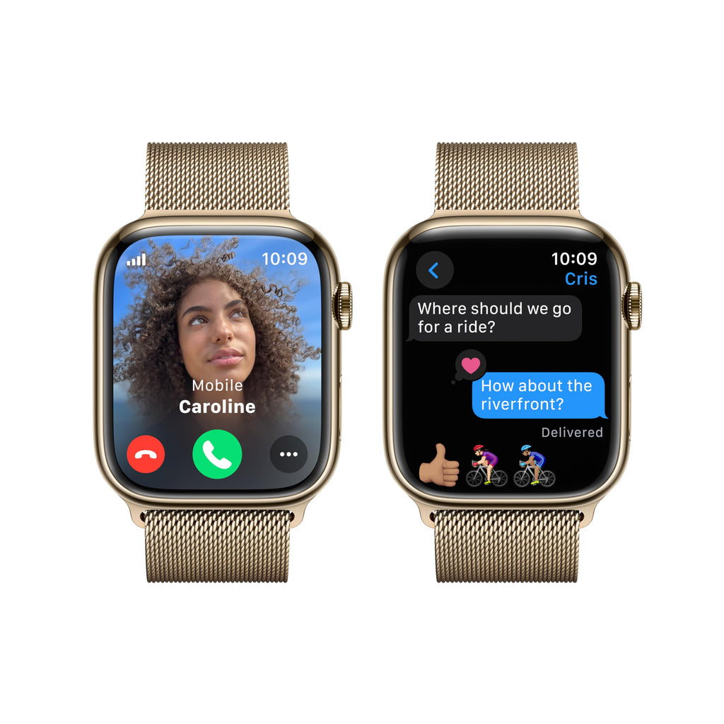 Apple Watch Series 9 (GPS + Cellular) ? 45mm Gold Stainless Steel Case w/ Gold Milanese Loop ? Gold ? MRMU3LW/A (2023)