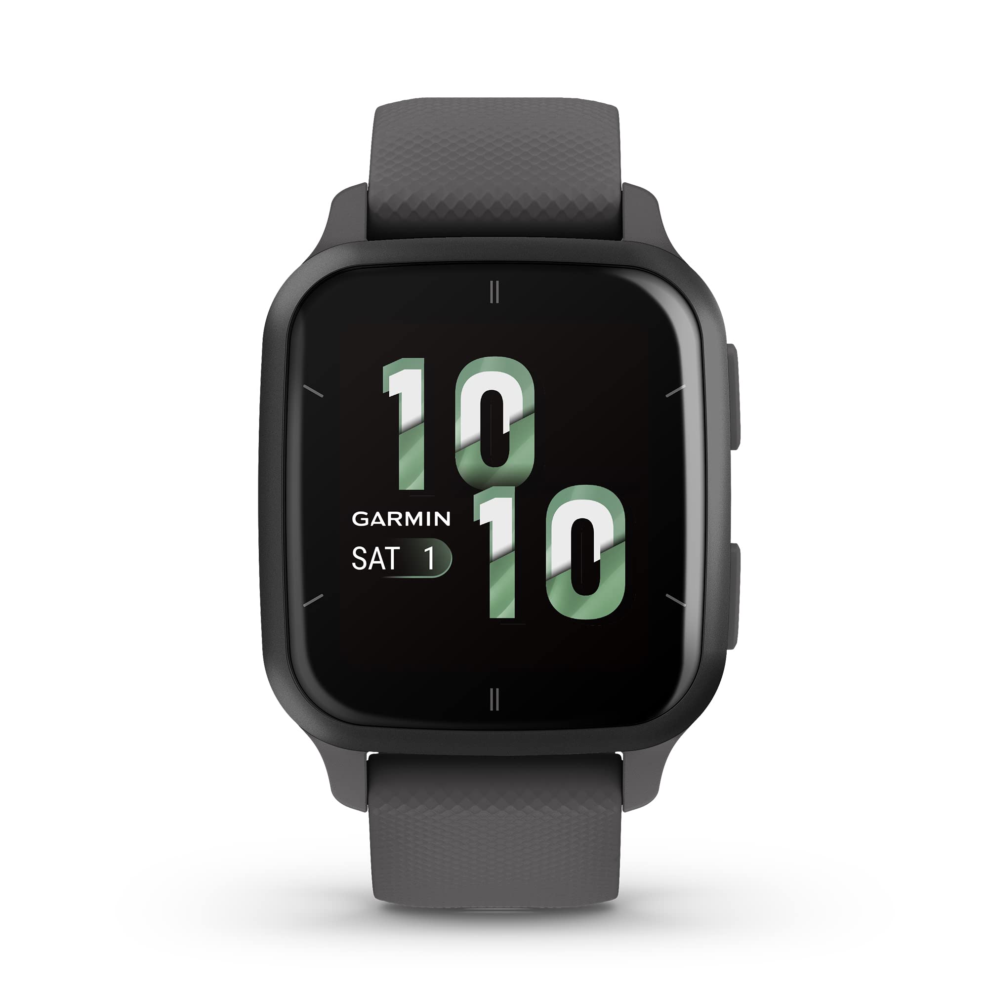Garmin Venu Sq 2 GPS 40mm Slate Aluminum with Shadow Gray Case w/ Gray Silicone Band - 010-02701-00