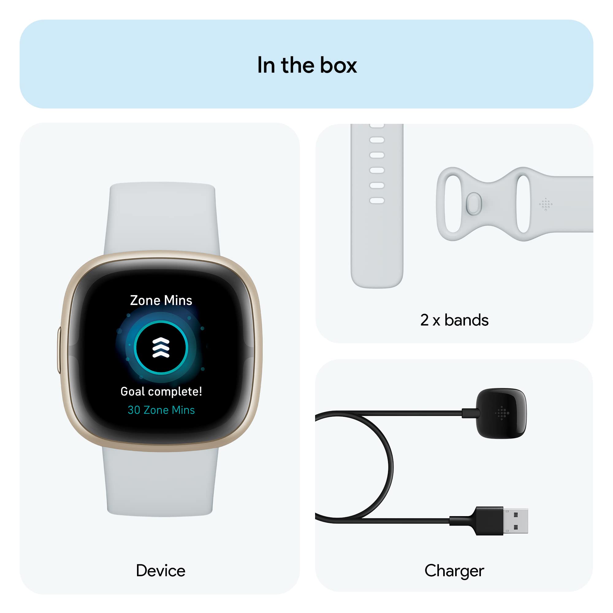 Fitbit - Sense 2 Advanced Health Smartwatch - Pale Gold - FB521GLBM-US