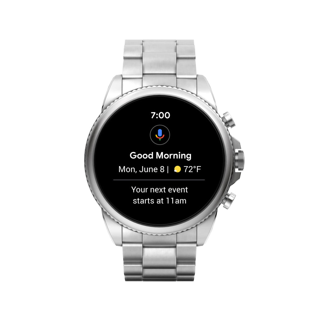 Fossil Gen 6 44mm Stainless Steel Smartwatch w/ Stainless Steel Band - FTW4060V