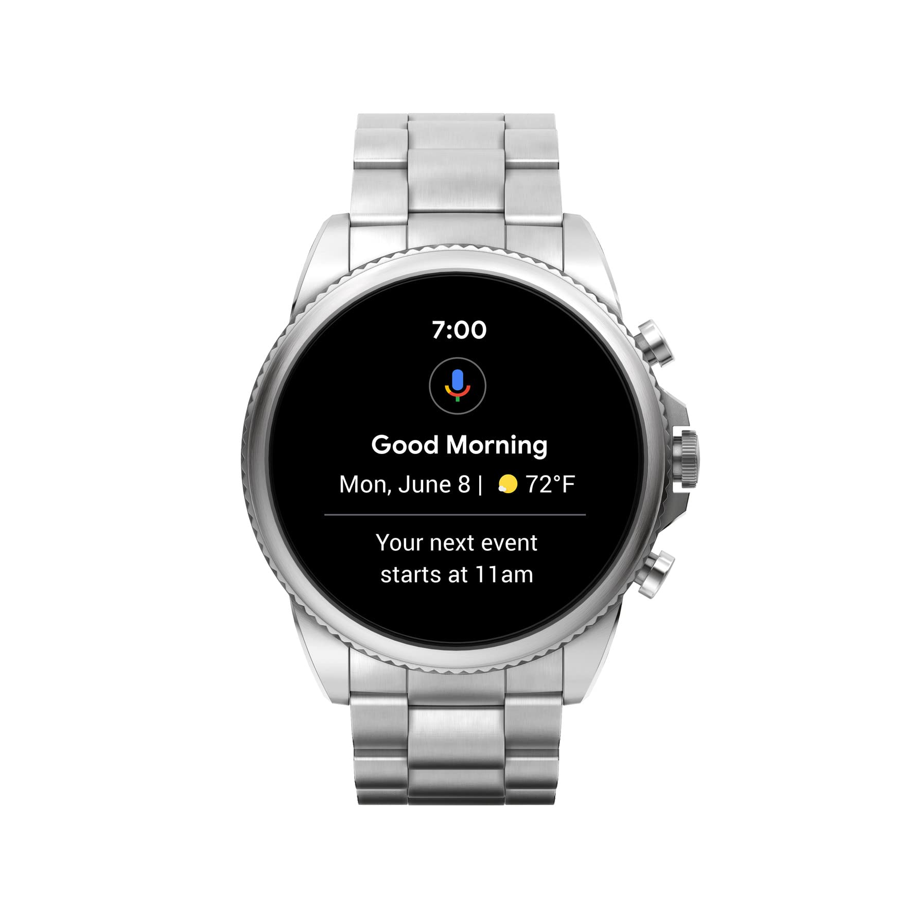 Fossil Gen 6 44mm Stainless Steel Smartwatch w/ Stainless Steel Band - FTW4060V