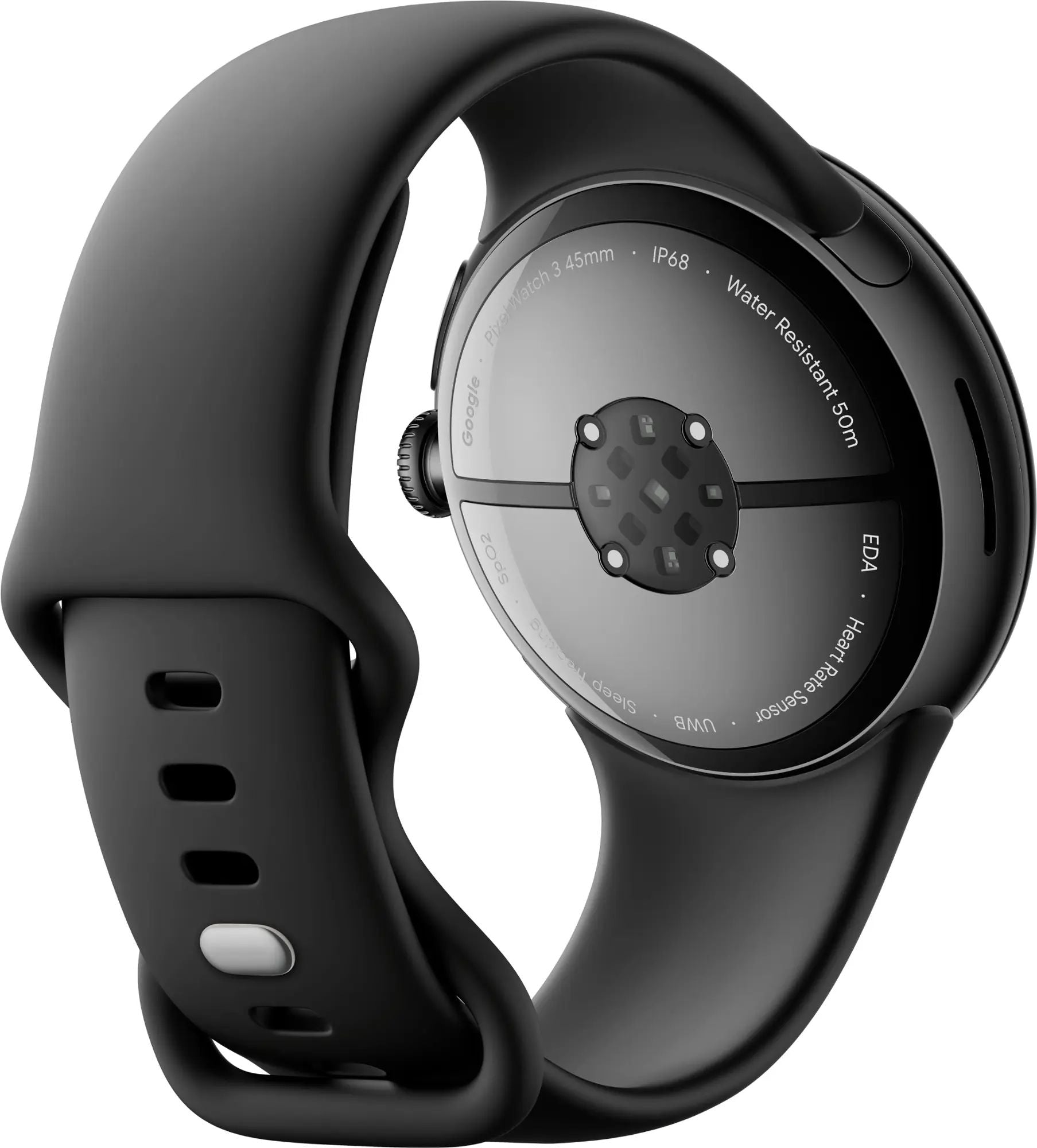 Google Pixel Watch 3 (Wi-Fi) ? 45mm Matte Black Case with Obsidian Band ? GA05785-US