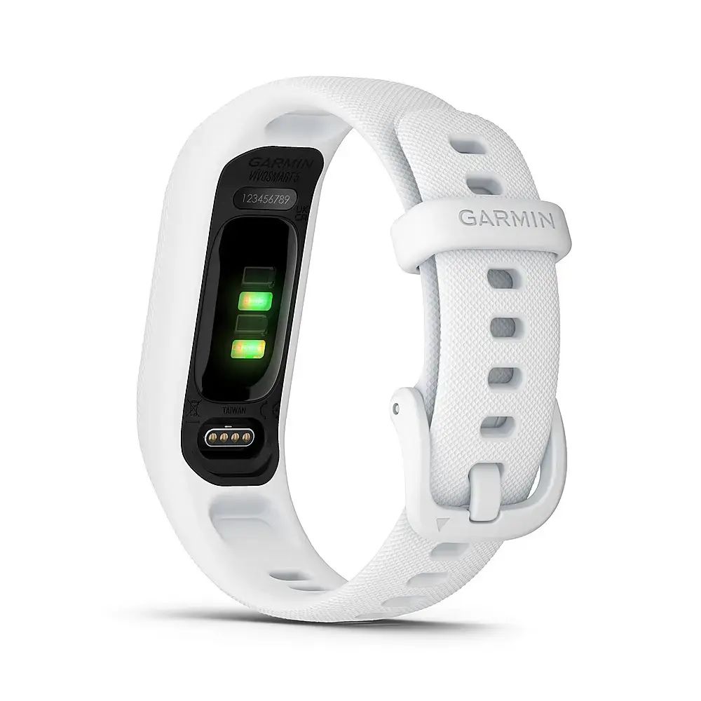 Garmin v¡vosmart 5 Smart Fitness Tracker + Heart Rate ? Small/Medium ? White ? 010-02645-01