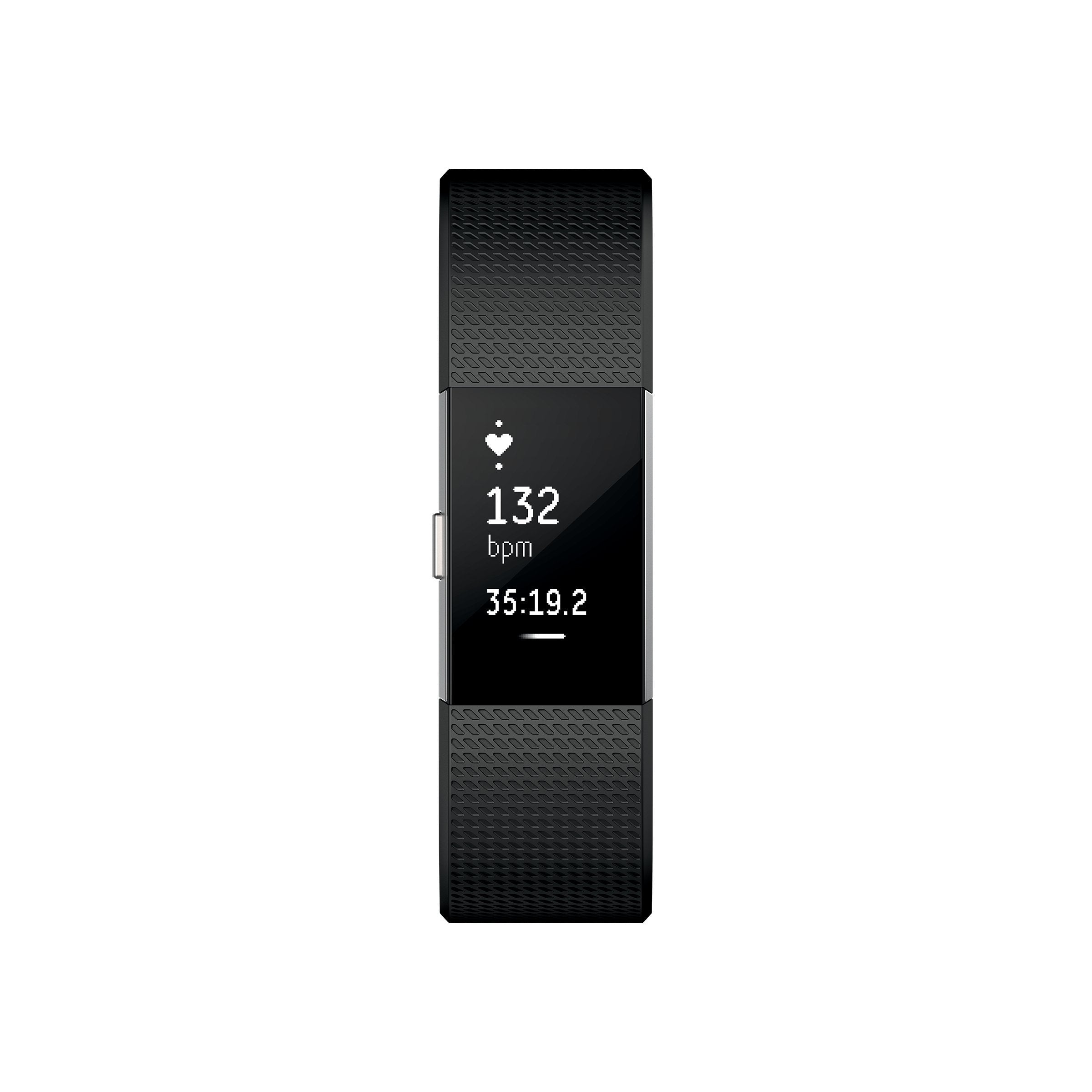 Fitbit Charge 2 Heart Rate & Fitness Wristband ? Black Small ? FB407SBKS