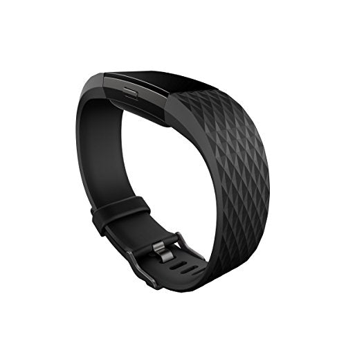 Fitbit Charge 2 Heart Rate + Fitness Wristband, Special Edition ? Gunmetal, Large ? FB407GMBKL