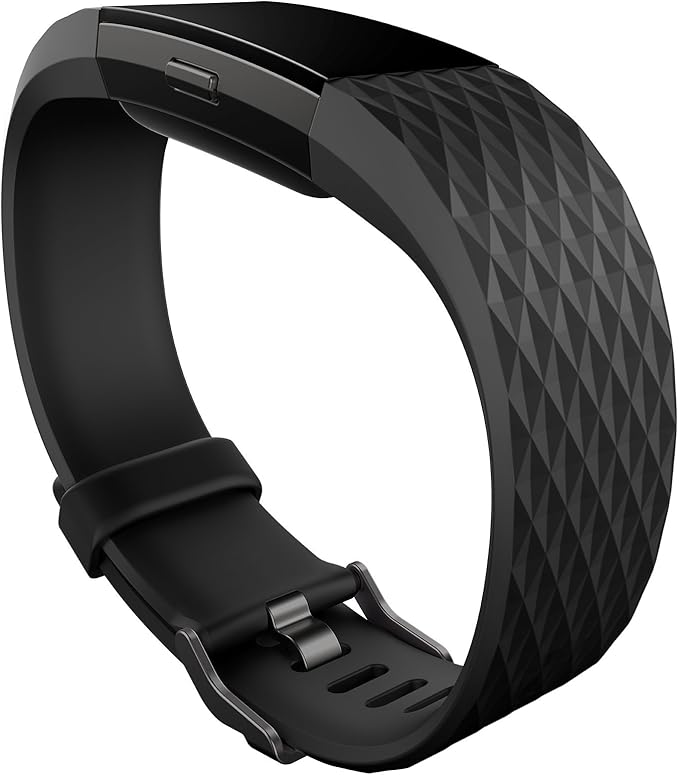 Fitbit Charge 2 Heart Rate + Fitness Wristband, Special Edition ? Gunmetal ? Small ? FB407GMBKS