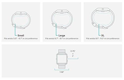 Fitbit Blaze Smart Fitness Watch (Small) ? Gunmetal ? FB502GMBKS