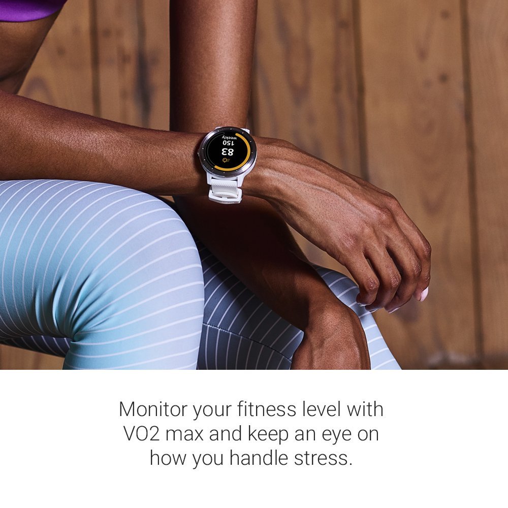 Garmin Vivoactive 3 GPS Smartwatch with Built-in Sports Apps - Black/Silver - 010-01769-01