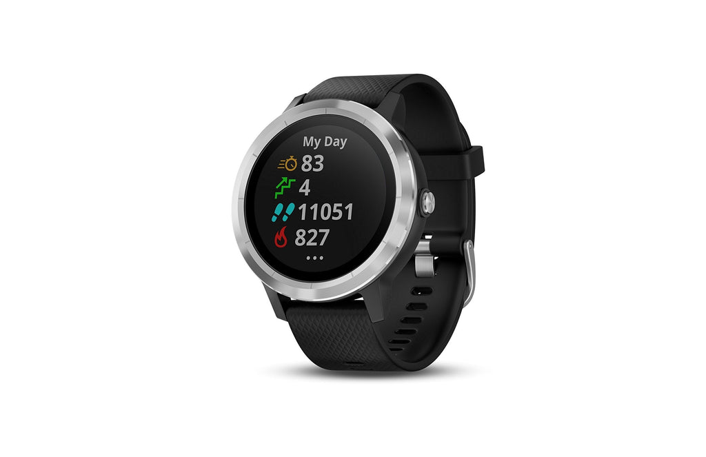 Garmin Vivoactive 3 GPS Smartwatch with Built-in Sports Apps - Black/Silver - 010-01769-01