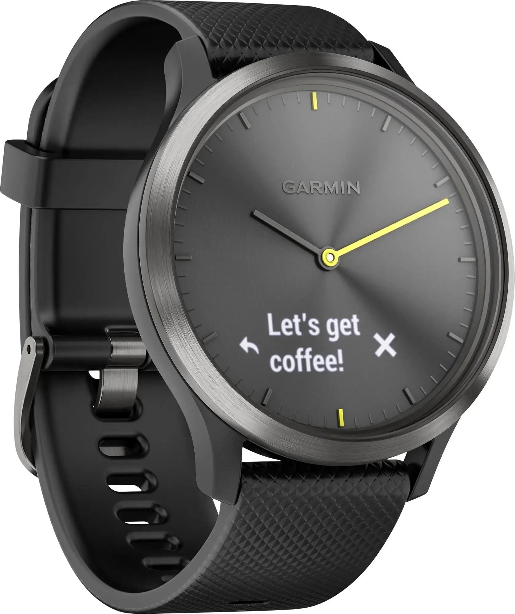 Garmin v¡vomove HR Sport Hybrid Smartwatch ? Black ? 010-01850-11