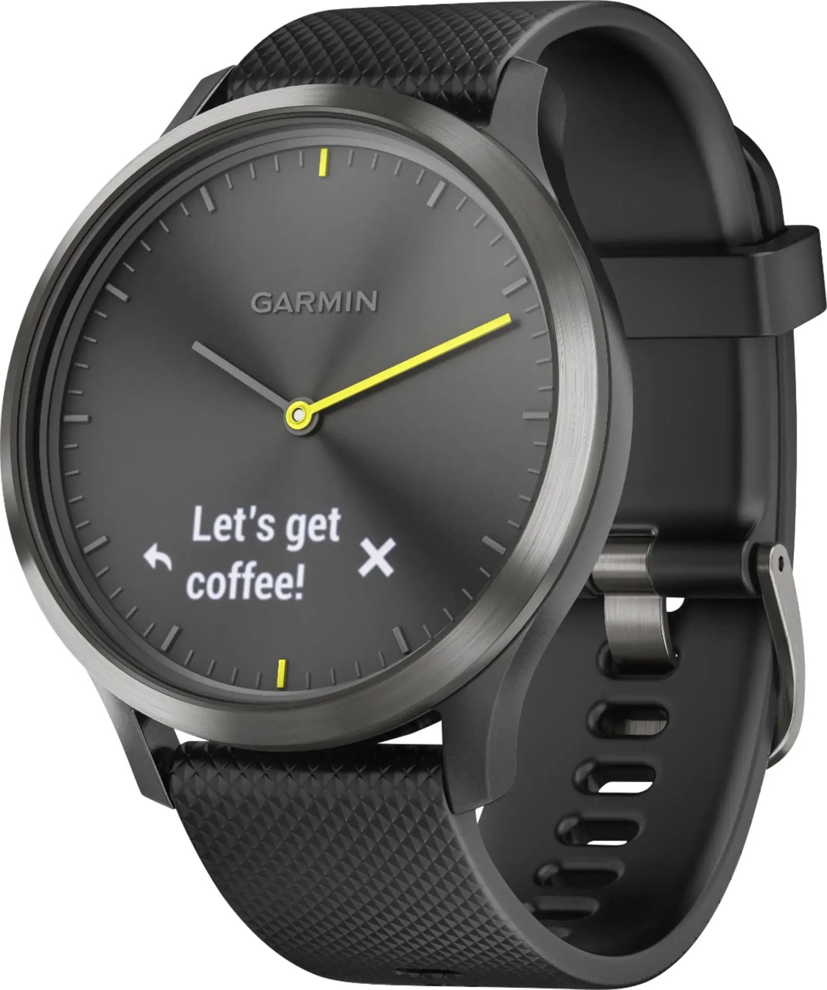 Garmin v¡vomove HR Sport Hybrid Smartwatch ? Black ? 010-01850-11