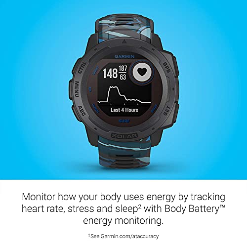Garmin Instinct Solar Surf ? 45mm Fiber ? Pipeline Case and Band ? 010-02293-17