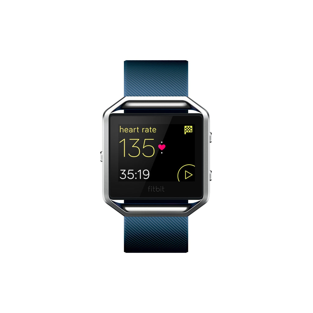Fitbit Blaze ? Smart Fitness Watch HR Monitor ? Large ? Blue Band ? FB502SBUL