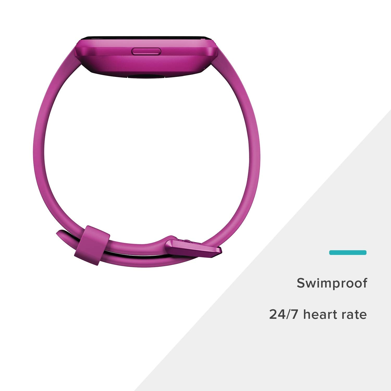 Fitbit Versa Lite Edition ? Smartwatch ? Mulberry w/ Small and Large Bands ? FB415PMPM