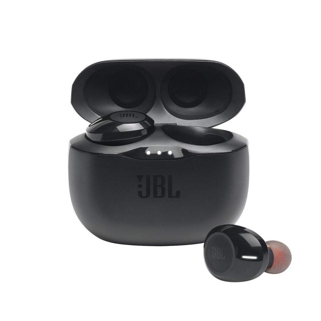 JBL - True Wireless In-ear Headphones - Black - JBLT125TWSBLKAM