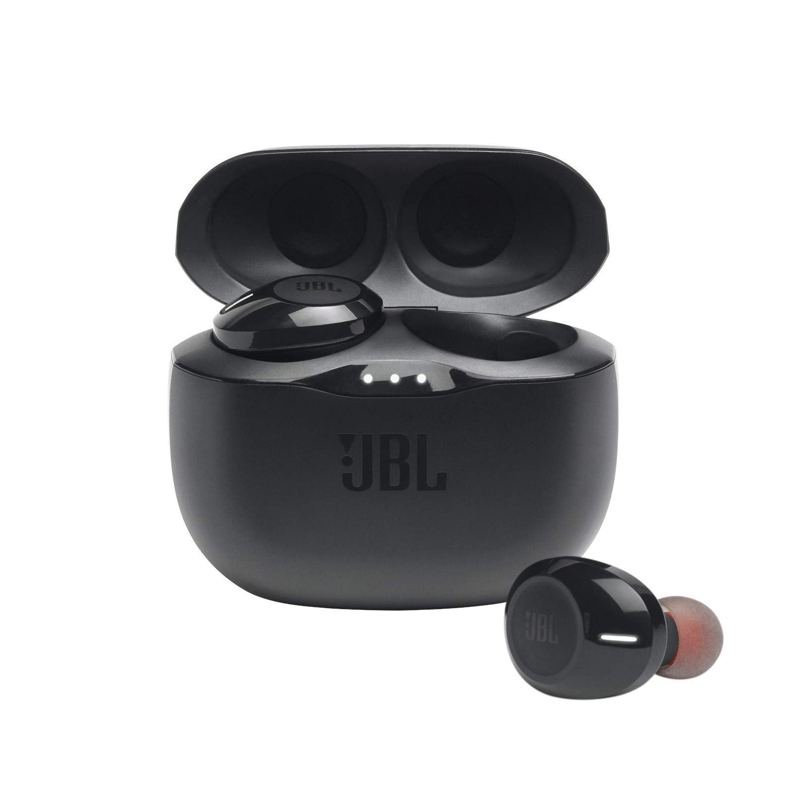 JBL - True Wireless In-ear Headphones - Black - JBLT125TWSBLKAM
