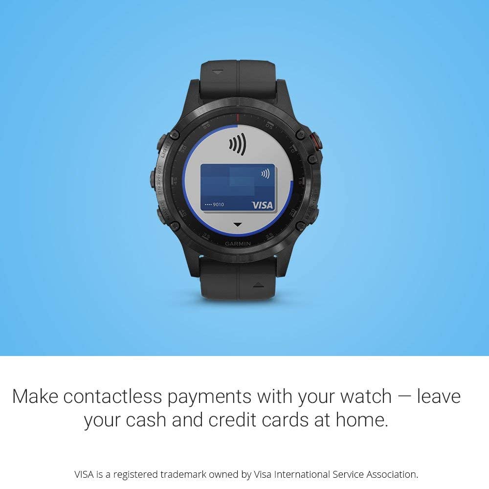 Garmin - f?nix 5 Plus Sapphire 47mm - Black - 010-01988-06
