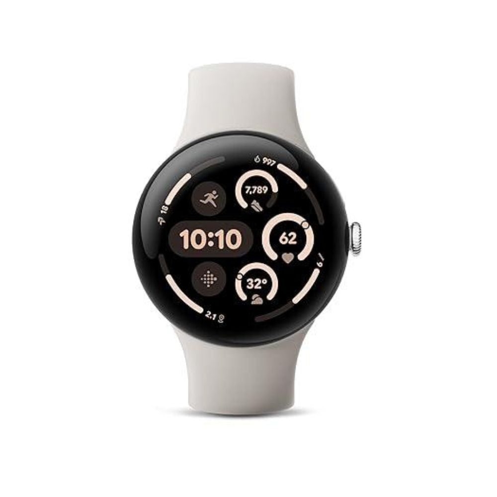 Google Pixel Watch 2 - 41mm Silver Aluminum Case with Porcelain Active Band - LTE - GA05015-US
