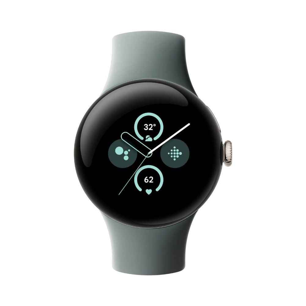 Google Pixel Watch 2 41mm Champagne Gold Smartwatch - LTE - Hazel Active Band - GA05014-US