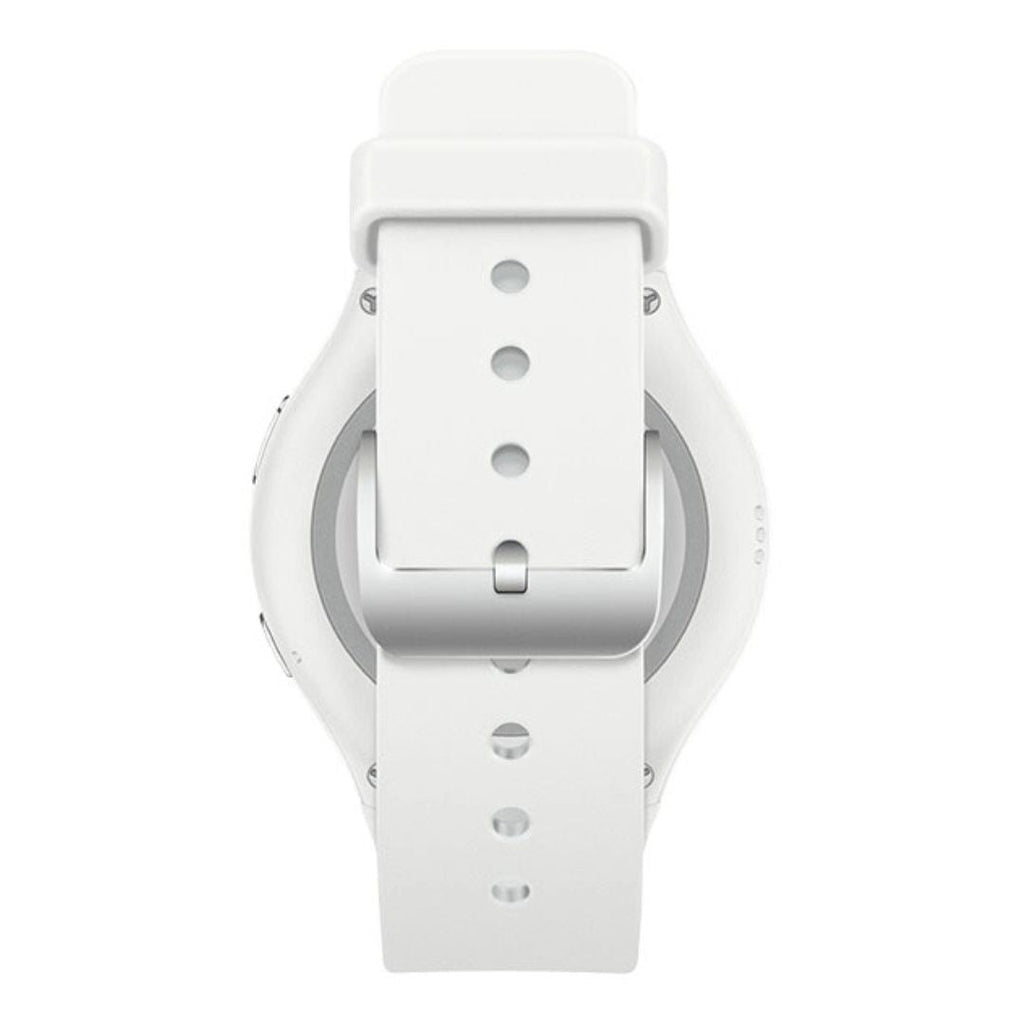 AT&T - Samsung Gear S2 Smartwatch - Silver with White Band  - SM-R730AZWAATT