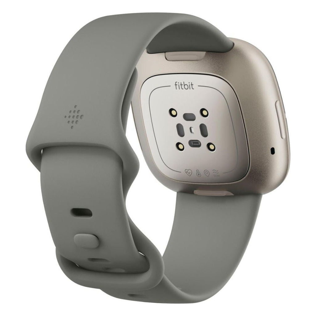 Fitbit Sense ? Advanced Health Smartwatch ? Silver with Sage Grey Band ? FB512SRSG