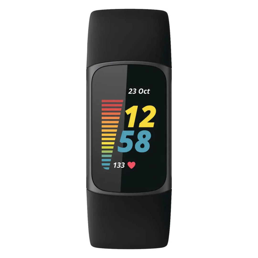 Fitbit - Charge 5 Advanced Fitness & Health Tracker - Graphite - FB421BKBK