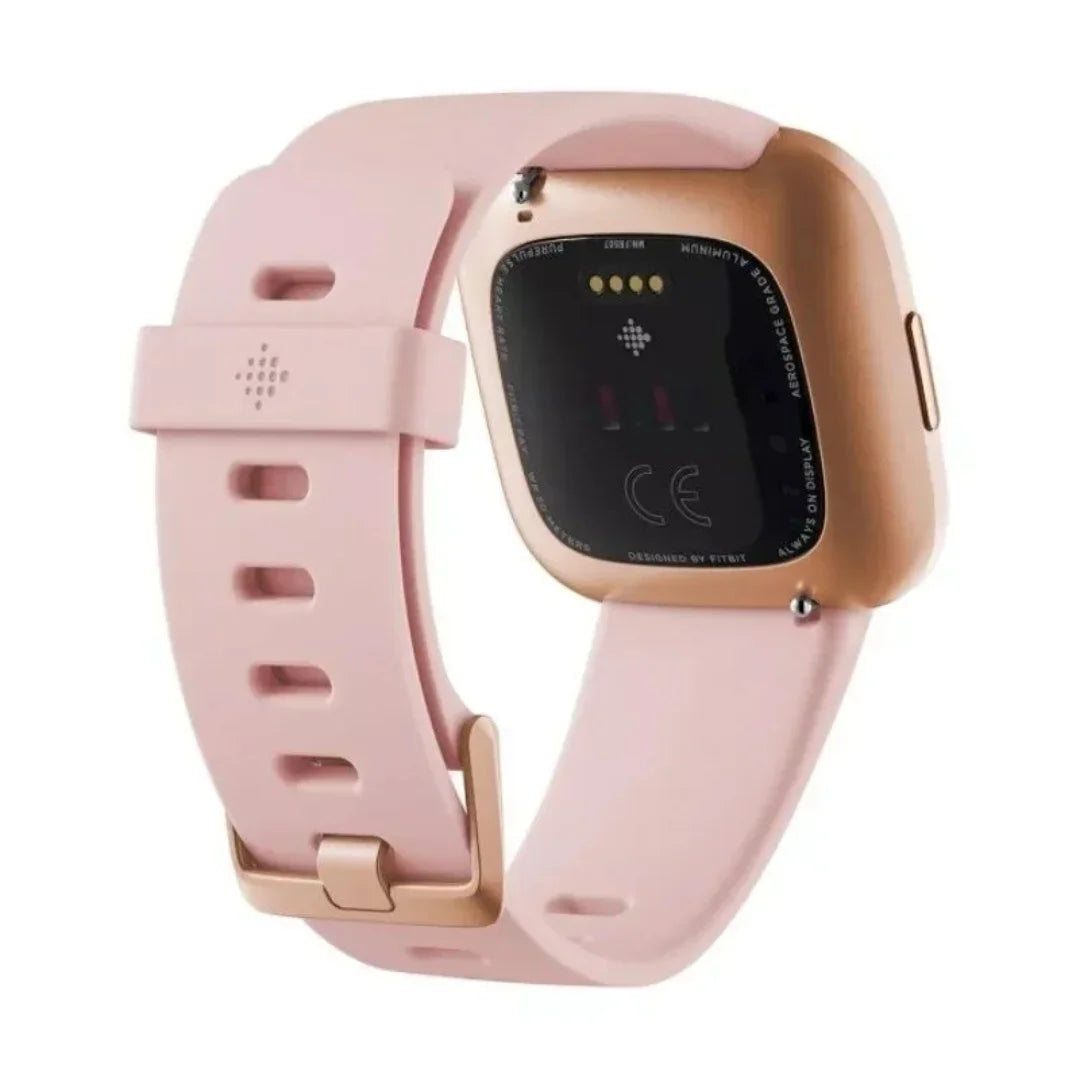 Fitbit - Versa 2 Smartwatch 40mm Aluminum - Petal/Copper Rose - FB507RGPK