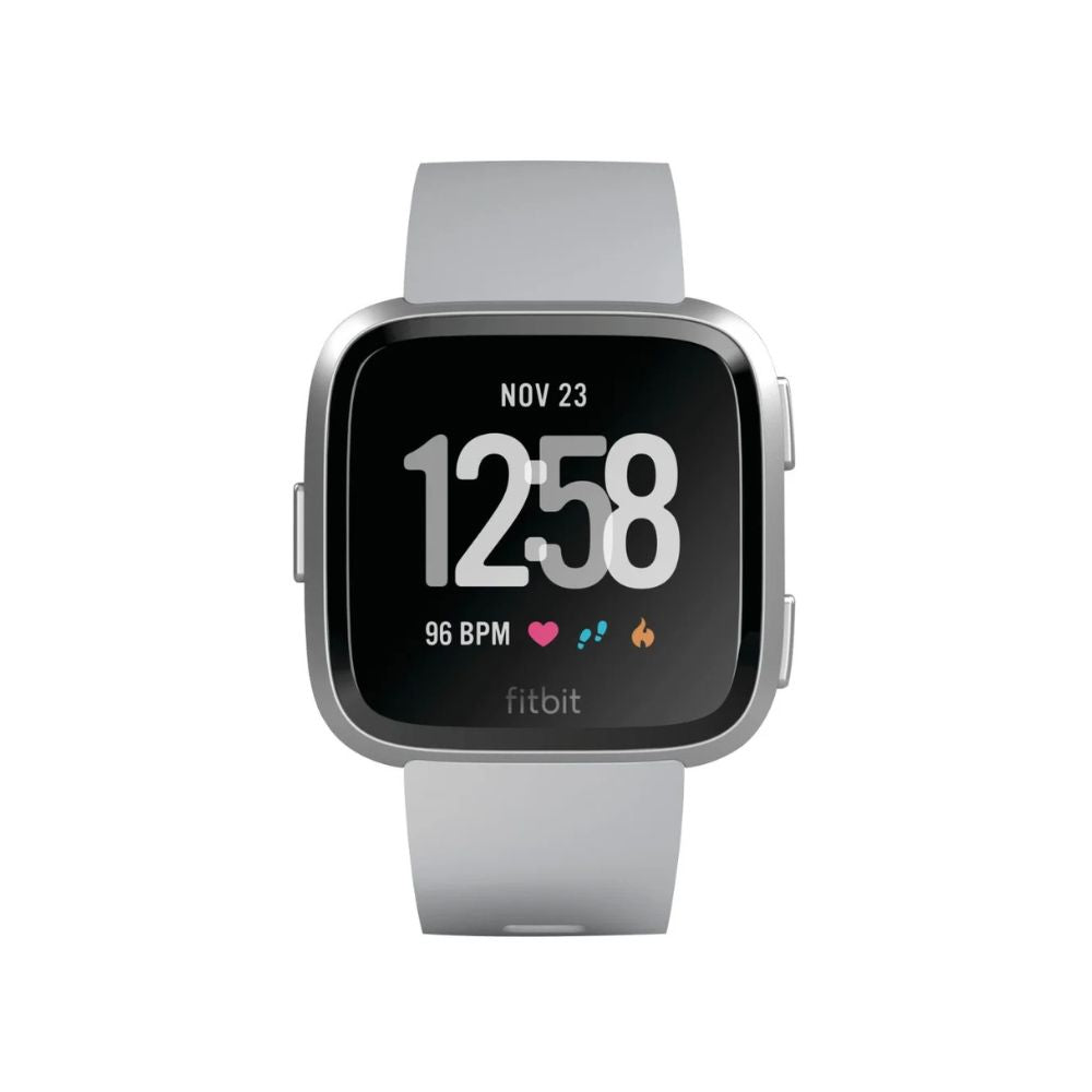 Fitbit Versa Smart Watch Large & Small Bands - Gray/Silver - FB504SRGY