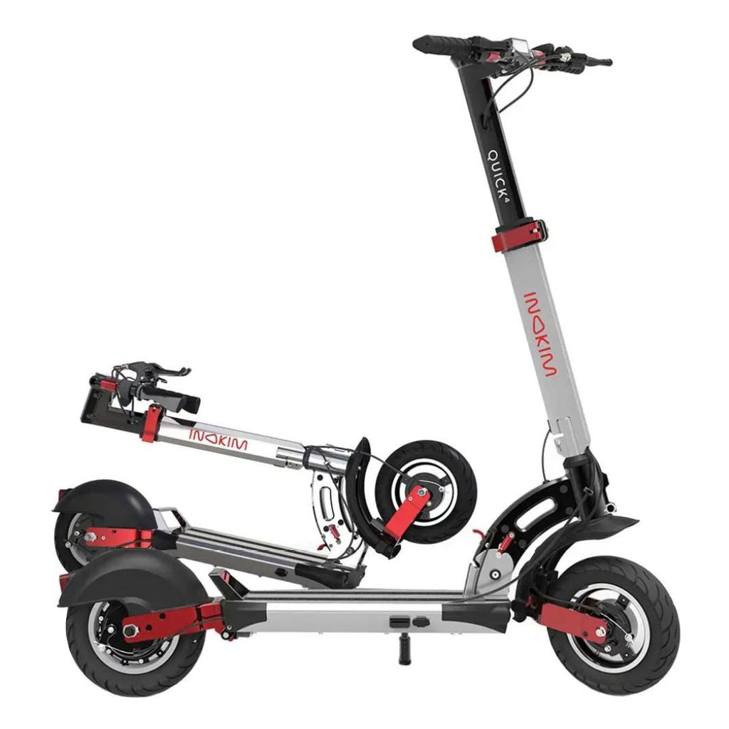 INOKIM - Quick4 Super Scooter w/44 miles Max Operating Range & 25 mph Max Speed - Silver - Excellent Condition
