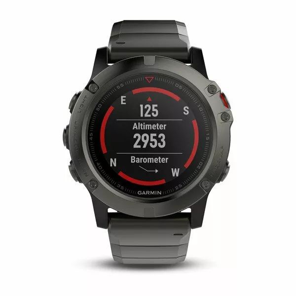 Garmin Fenix 5X Sapphire - Slate Gray with Metal Band - 010-01733-04