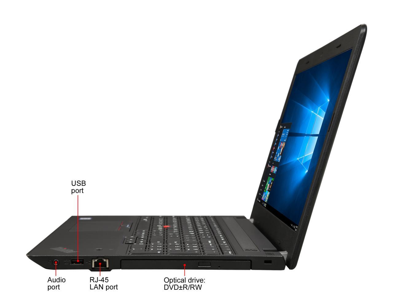 Lenovo ThinkPad E570 15.6" - i5-7200U - 8GB RAM - 256GB SSD - DVDRW - 20H500A9US
