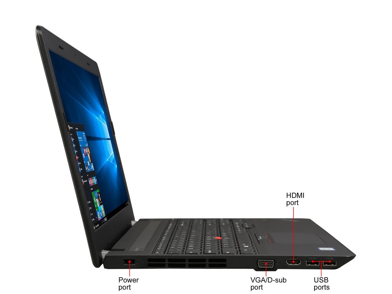 Lenovo ThinkPad E570 15.6" - i5-7200U - 8GB RAM - 256GB SSD - DVDRW - 20H500A9US