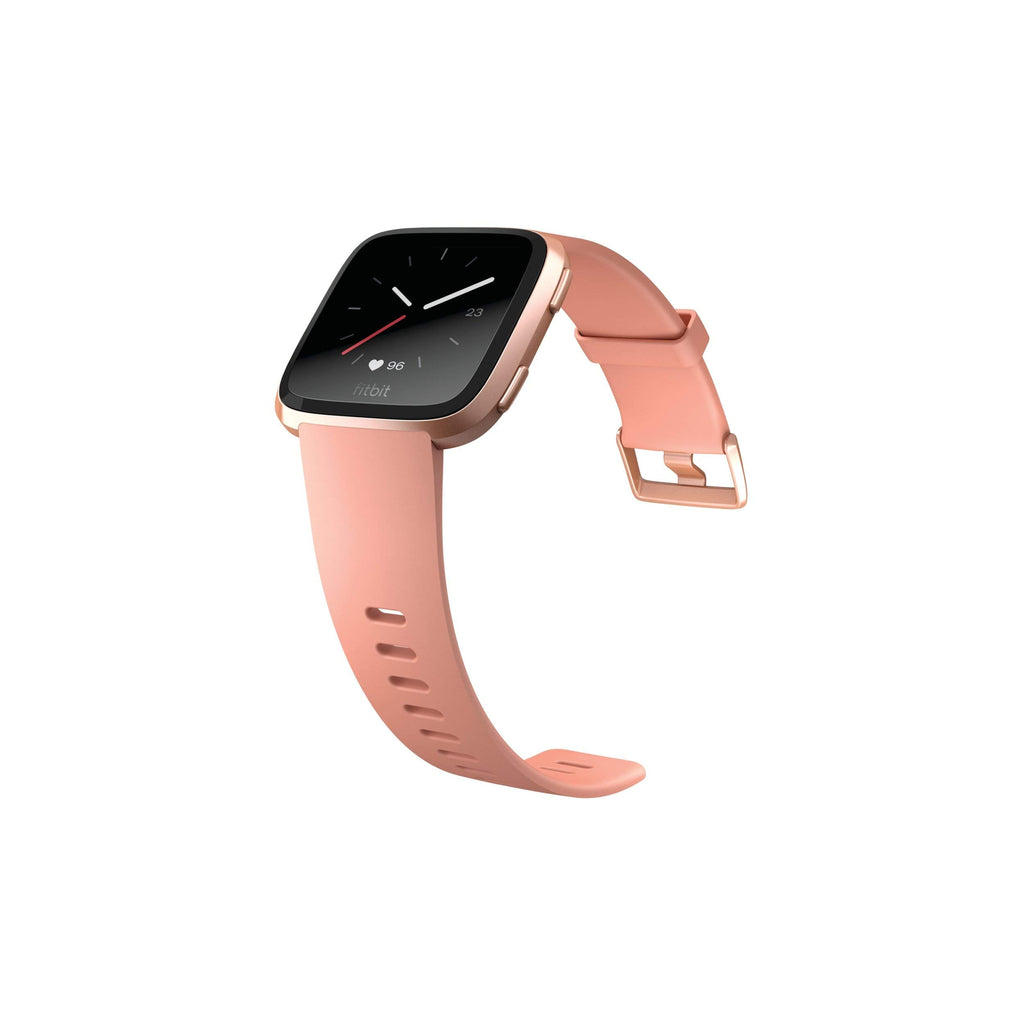 Fitbit Versa Fitness Smartwatch - Peach/Rose-Gold Aluminium - FB504RGPK