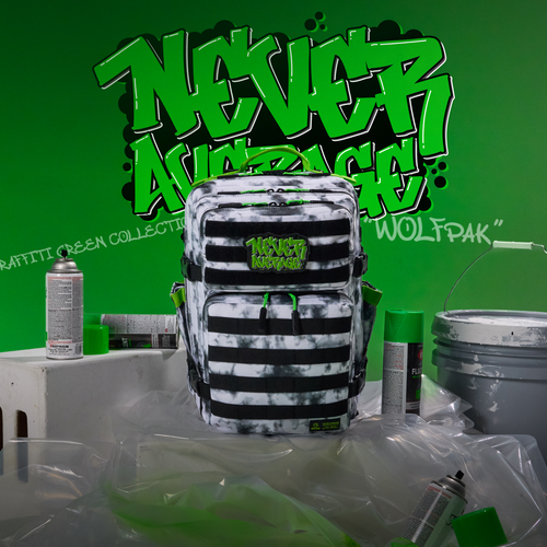 35L Backpack Graffiti Green